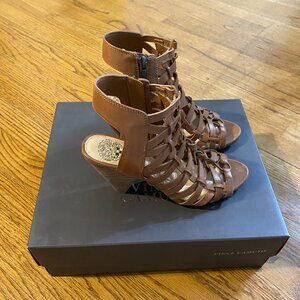 Vince Camuto Brown Strappy Sandals